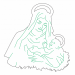 María y Jesús - Vector descarganle para corte CNC y grabado laser gratis | Stanser