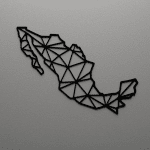 Mapa de México geométrico - Vector SVG DXF para CNC Router y Laser CO2 - Descargable gratis | Stanser