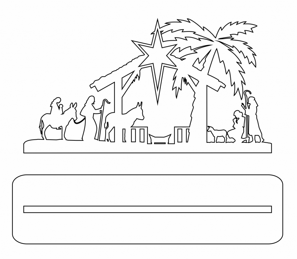 Portal de Belén — vector para corte CNC