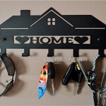 Portallaves de pared "Home" - Vector SVG DXF para CNC Router y Laser CO2 - Descargable gratis | Stanser