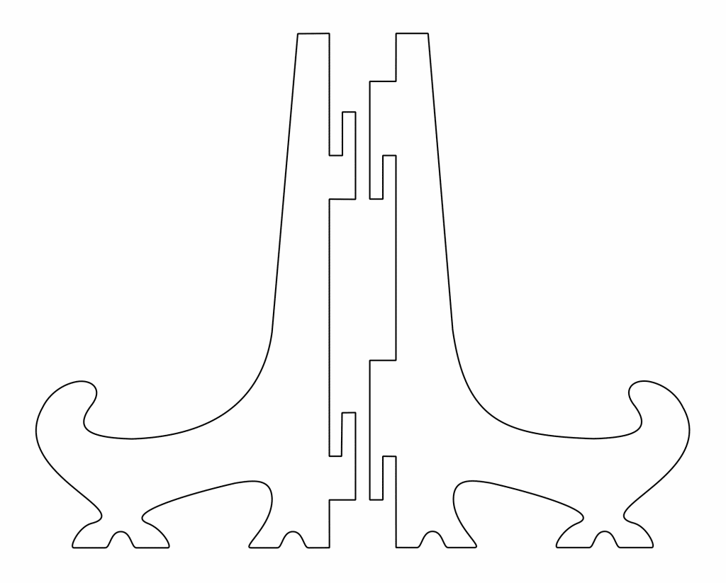 Soporte para plato básico — vector para corte CNC