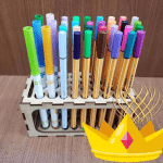 Organizador de plumones - Vector descarganle para corte CNC y grabado laser gratis | Stanser