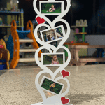 Torre de corazones para fotos - Vector descarganle para corte CNC y grabado laser gratis | Stanser