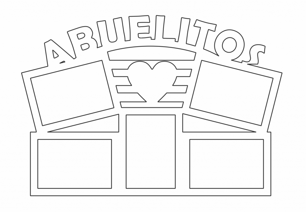 Marco «Abuelitos» — vector para corte CNC