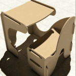 Pupitre infantil - Vector descarganle para corte CNC y grabado laser gratis | Stanser