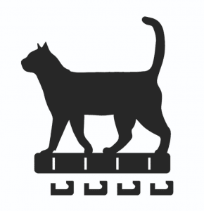 Perchero de pared «Gato» 2