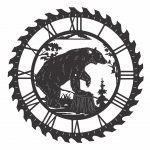 Reloj de oso - Vector SVG DXF para Laser CO2 - Descargable gratis | Stanser