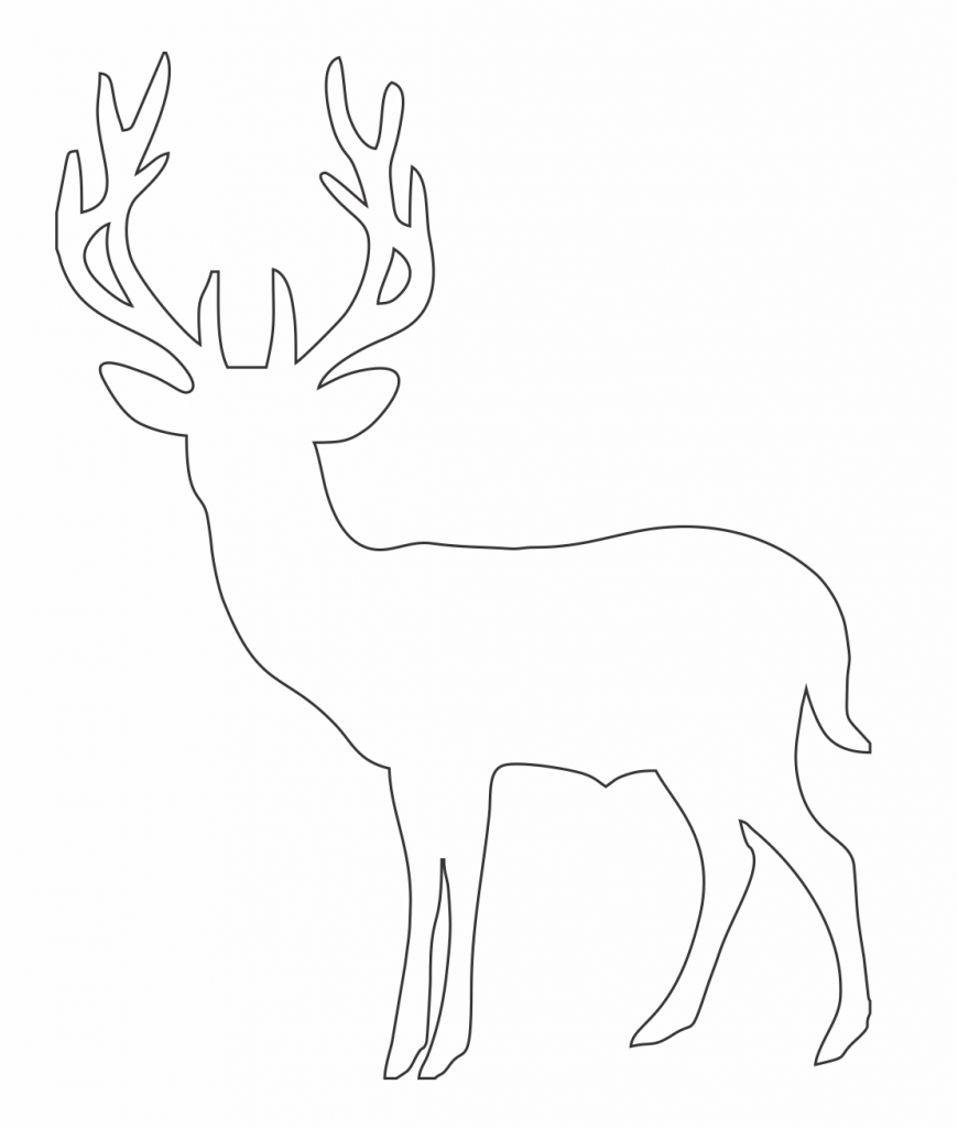 Silueta de venado — vector para corte CNC