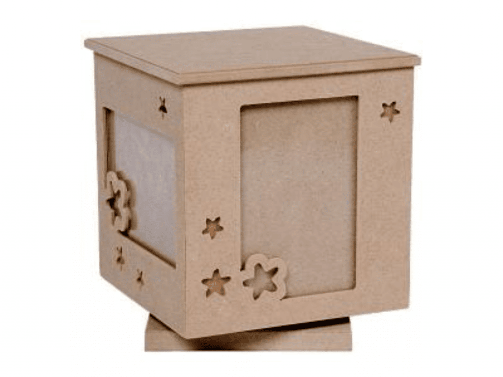 Cubo de fotos — vector para corte CNC