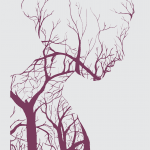 Árbol "Silueta de mujer" - Vector descarganle para corte CNC y grabado laser gratis | Stanser