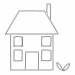 Imagen de casa sencilla - Vector descarganle para corte CNC y grabado laser gratis | Stanser