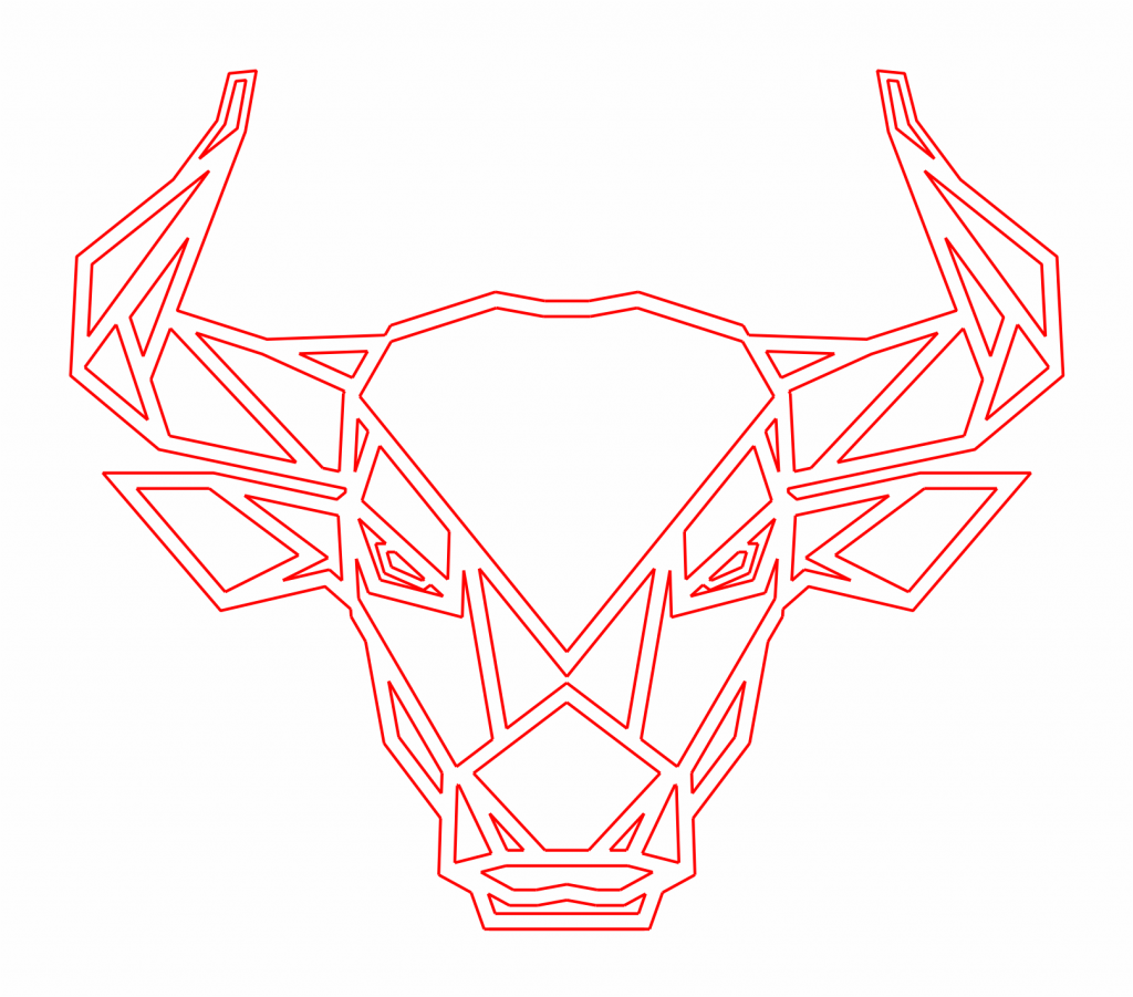 Cara de toro — vector para corte CNC