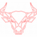 Cara de toro - Vector descarganle para corte CNC y grabado laser gratis | Stanser