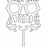 Topper del día del Abuelo - Vector descarganle para corte CNC y grabado laser gratis | Stanser