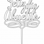 Topper del día del Abuelo 3 - Vector descarganle para corte CNC y grabado laser gratis | Stanser
