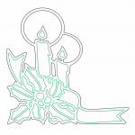 Par de velas - Vector descarganle para corte CNC y grabado laser gratis | Stanser