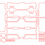 Caja baja cuadrada - Vector SVG DXF para CNC Router y Laser CO2 - Descargable gratis | Stanser