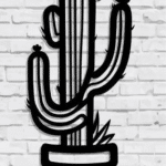 Cactus - Vector descarganle para corte CNC y grabado laser gratis | Stanser