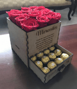 Caja para rosas