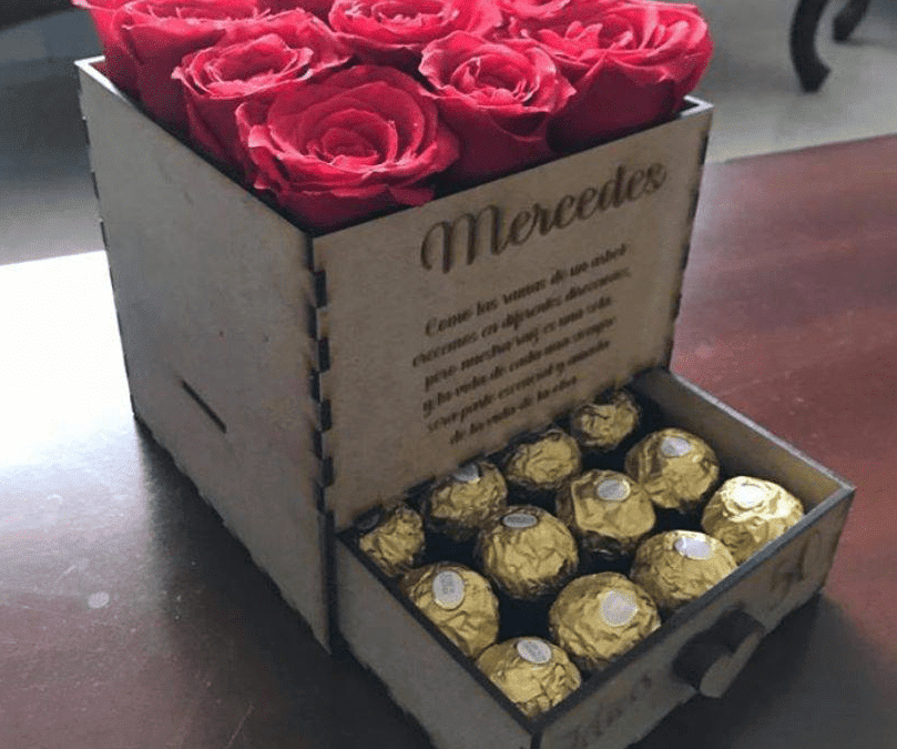 Caja para rosas