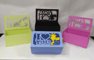 Caja troquelada «I Love You»
