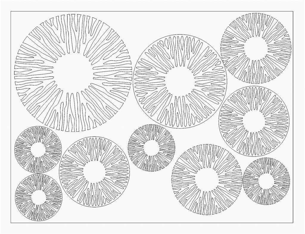 Círculos para pared — vector para corte CNC