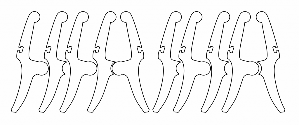 Pinzas — vector para corte CNC