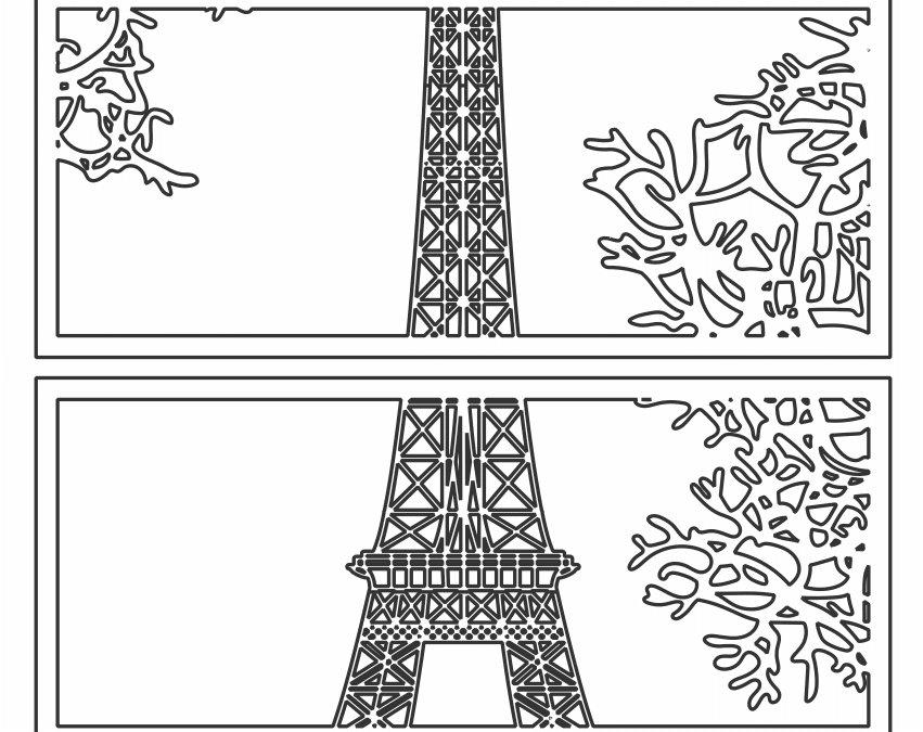 Set de cuadros «Torre Eiffel»