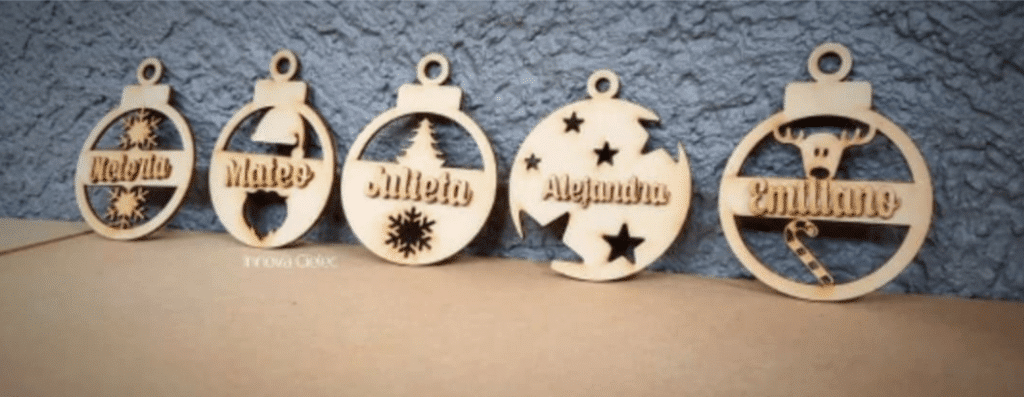 Set de 5 esferas personalizables — vector para corte CNC