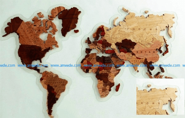 Mapa del mundo con nombres