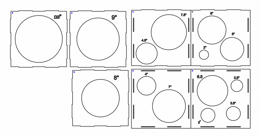 Medidor de globos — vector para corte CNC