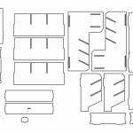 Miniorganizador 25x30cm - Vector descarganle para corte CNC y grabado laser gratis | Stanser