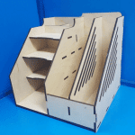 Organizador de papelería - Vector descarganle para corte CNC y grabado laser gratis | Stanser