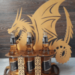 Contenedor de cervezas "Dragón" - Vector descarganle para corte CNC y grabado laser gratis | Stanser