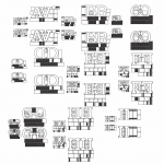 Abecedario 3D (A-I) - Vector descarganle para corte CNC y grabado laser gratis | Stanser
