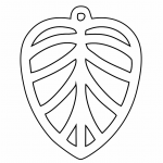 Aretes con diseño de hoja 10 - Vector SVG DXF para Laser CO2 - Descargable gratis | Stanser