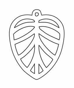 Aretes con diseño de hoja 10