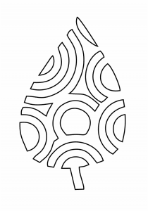 Aretes con diseño de hoja 17