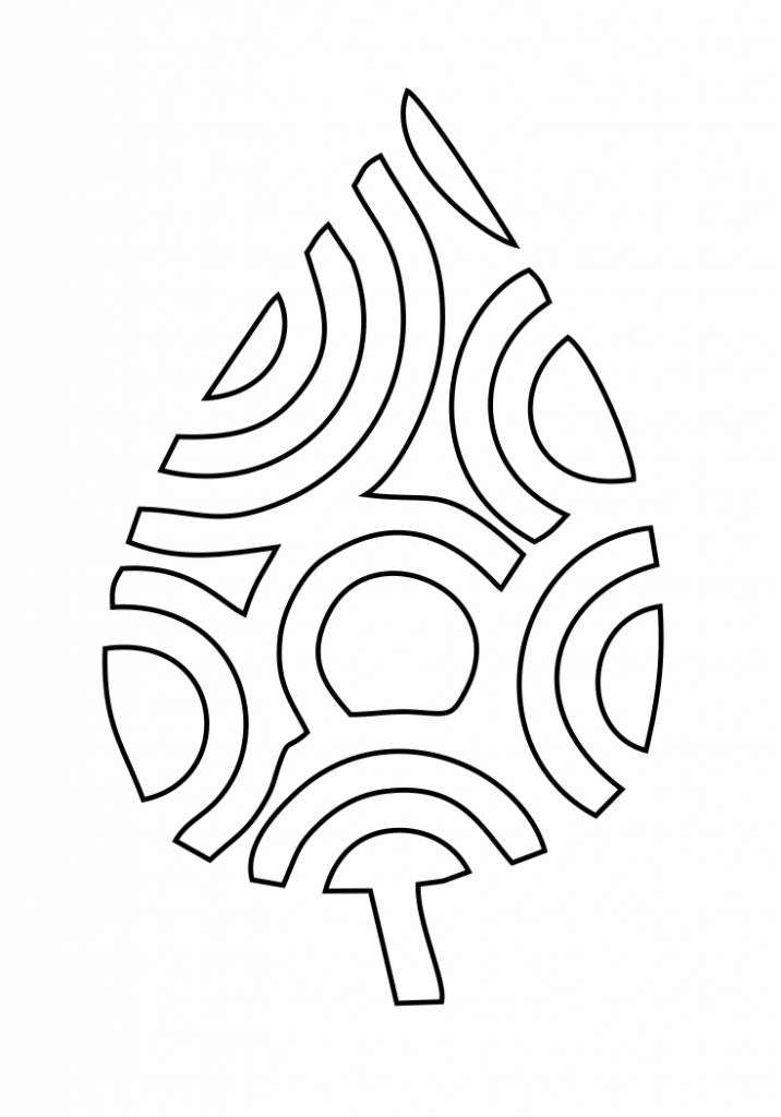 Aretes con diseño de hoja 17 — vector para corte CNC