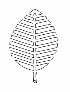 Aretes con diseño de hoja 20