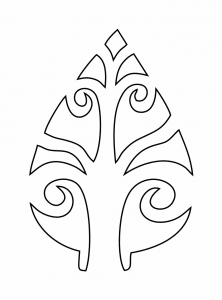 Aretes con diseño de hoja 21