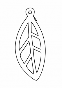 Aretes de hoja 1