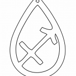 Aretes "Sagitario" - Vector SVG DXF para Laser CO2 - Descargable gratis | Stanser