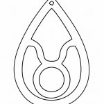Aretes "Tauro" - Vector SVG DXF para Laser CO2 - Descargable gratis | Stanser
