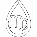 Aretes "Virgo" - Vector SVG DXF para Laser CO2 - Descargable gratis | Stanser