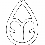 Aretes "Aries" - Vector SVG DXF para Laser CO2 - Descargable gratis | Stanser
