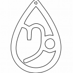 Aretes "Capricornio" - Vector SVG DXF para Laser CO2 - Descargable gratis | Stanser
