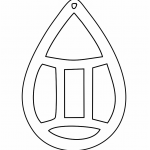 Aretes "Géminis" - Vector SVG DXF para Laser CO2 - Descargable gratis | Stanser