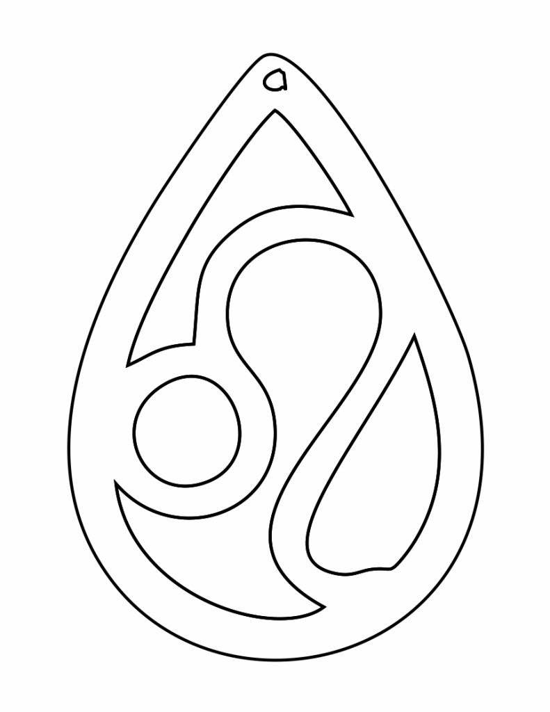 Aretes «Leo» — vector para corte CNC