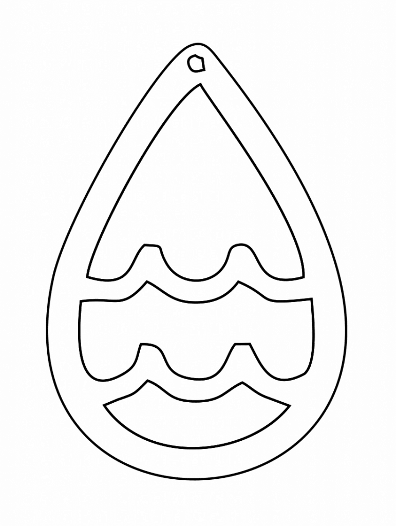 Aretes «Acuario» — vector para corte CNC